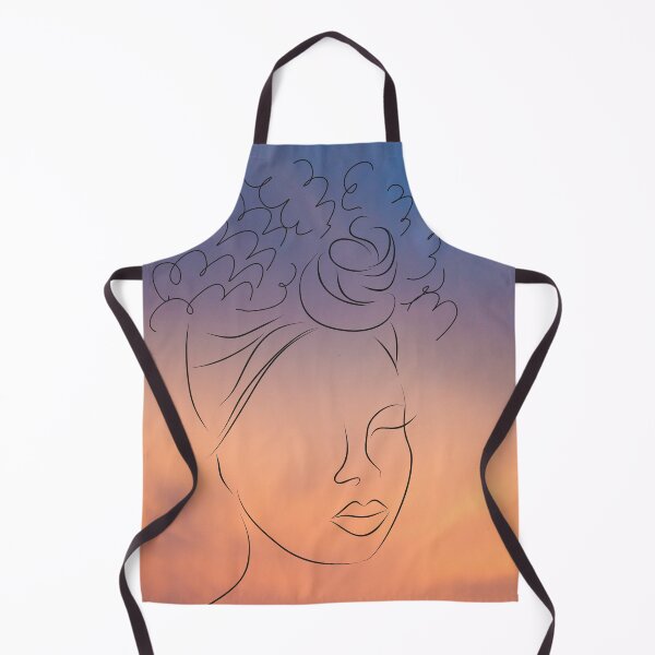 Item preview, Headwrap African American Blue Sky Art Woman designed and sold by LaceRenee.