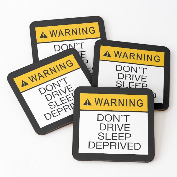 Item preview, Warning dont drive sleep deprived stickers plus designed and sold by Deathoftheself.
