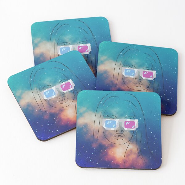 Item preview, Outer Space Cool Glasses African American Art designed and sold by LaceRenee.