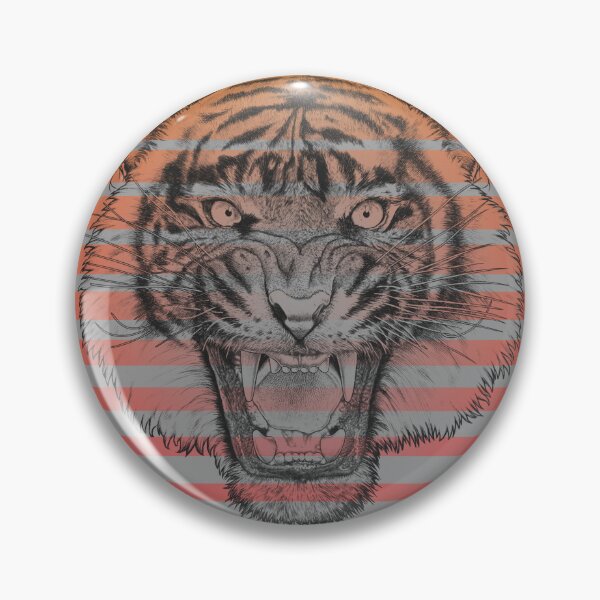 Item preview, Retro 80s Tropical Sun Vaporwave Black Water Tiger designed and sold by IZiets.