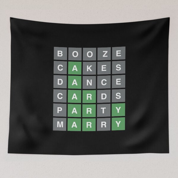 Item preview, A WORDLE WEDDING designed and sold by w1ckerman.
