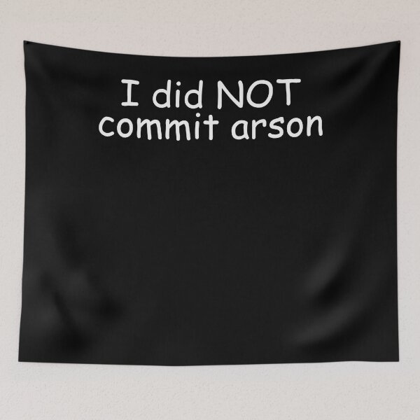 Item preview, I Did Not Commit Arson Sweatshirt designed and sold by digbyfms.