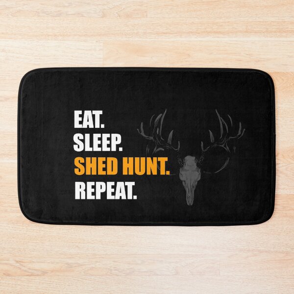 Item preview, Eat Sleep Shed Hunt & Repeat Funny Deer Antler designed and sold by BM Store.