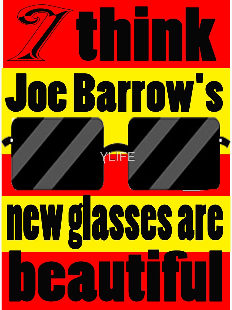 "joe burrow glasses" Sticker by YLIFE Redbubble