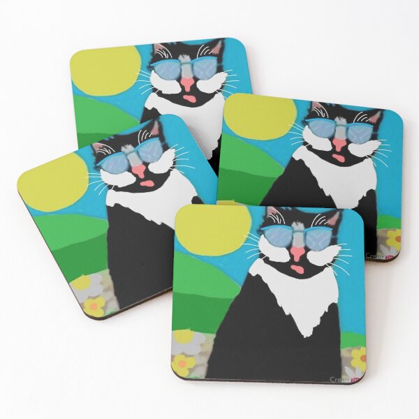 Item preview, Coolcat in the Meadow  designed and sold by Creat1ngs.