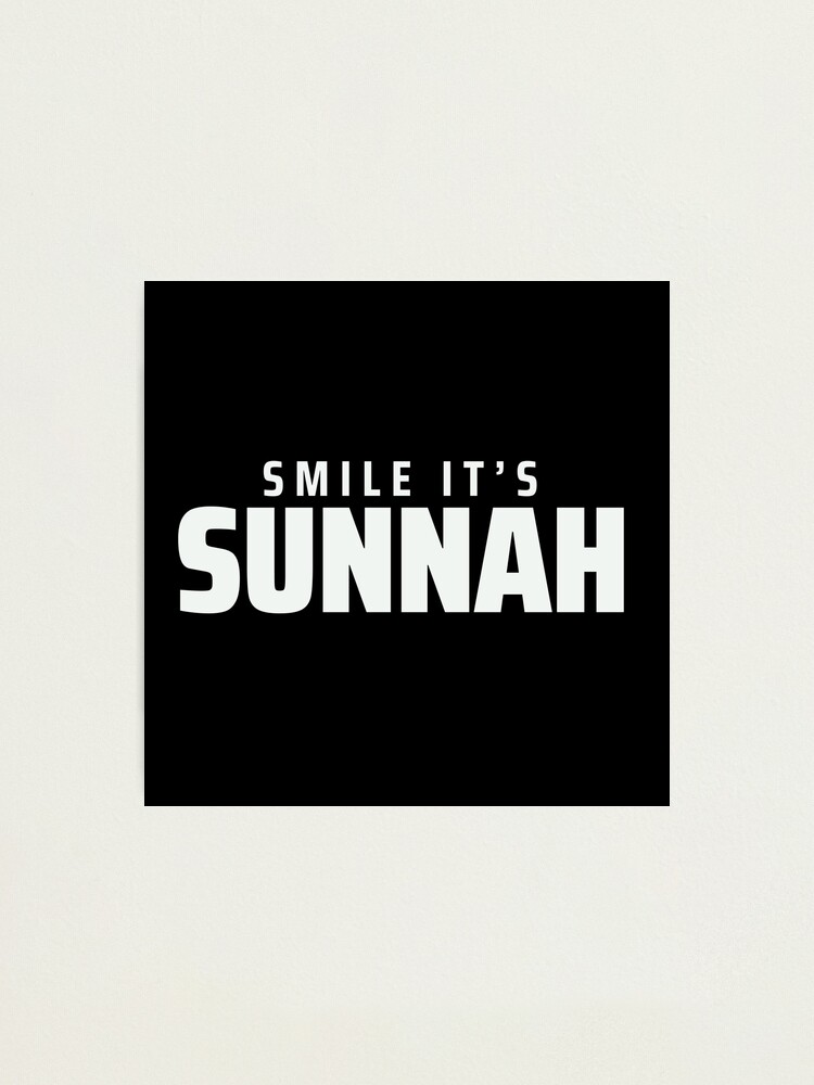 "smile Its Sunnah - Islamic Art Quotes" Photographic Print For Sale By ...