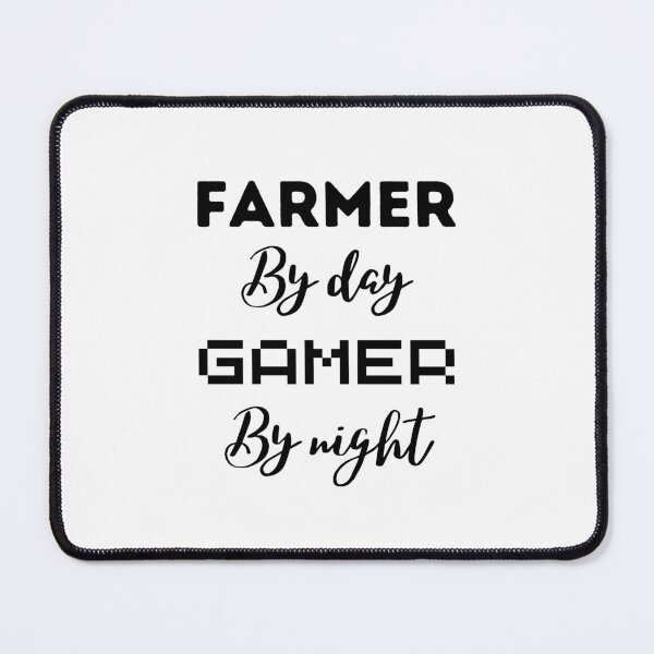 Item preview,  funny gaming quote,Farmers by day Gamers by night,Farming and gaming designed and sold by behappysiempre.