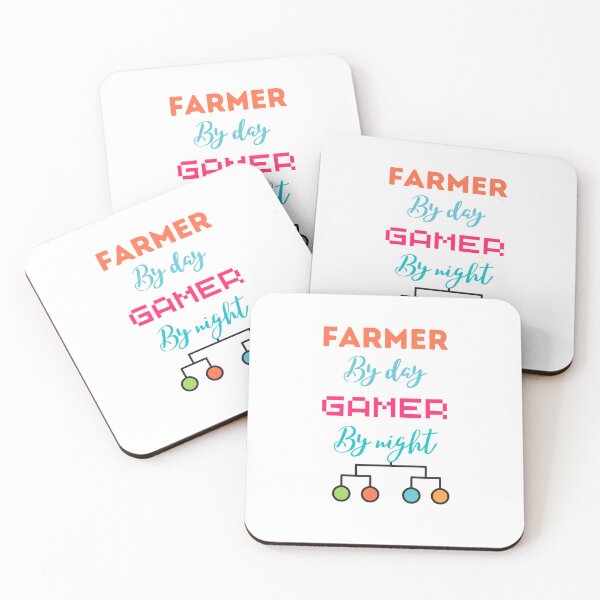 Item preview, funny gaming quote,Farmers by day Gamers by night,Farming and gaming designed and sold by behappysiempre.