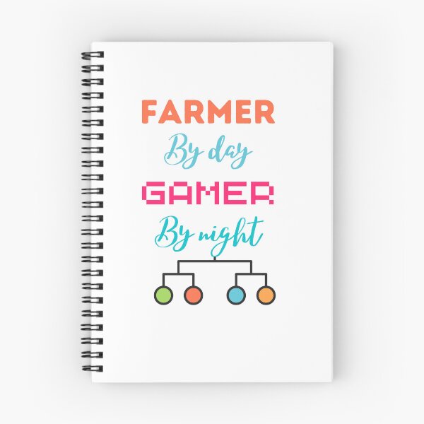 Item preview, funny gaming quote,Farmers by day Gamers by night,Farming and gaming designed and sold by behappysiempre.