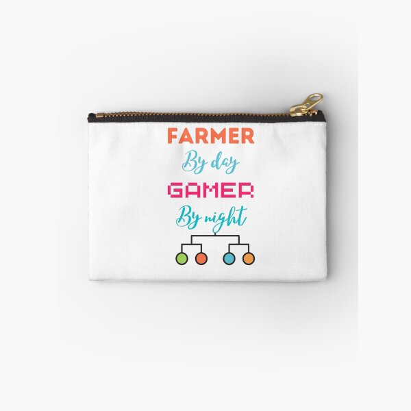 Item preview, funny gaming quote,Farmers by day Gamers by night,Farming and gaming designed and sold by behappysiempre.