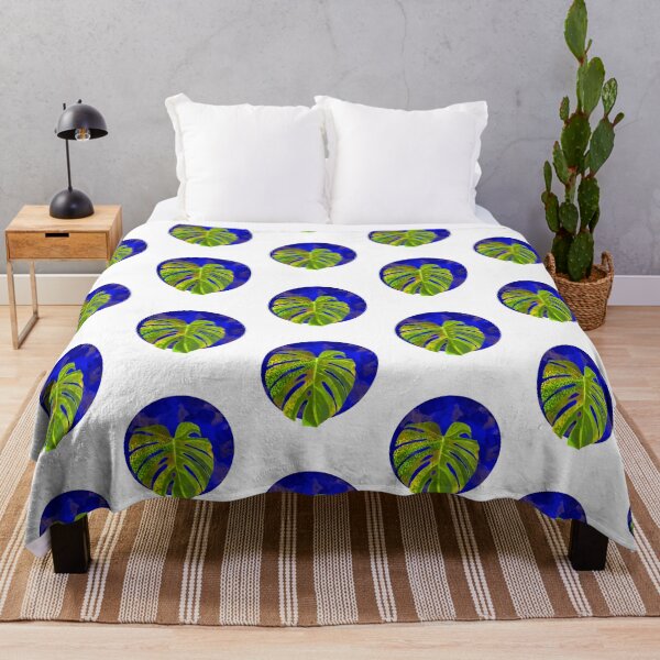 Item preview, Monstera leaf round designed and sold by Anovaart.