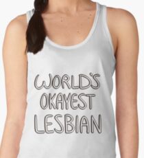 World's Okayest Lesbian Women's Tank Top