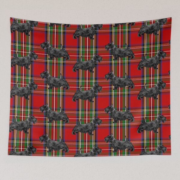 Item preview, Scottie Dog on Red Scottish Tartan designed and sold by Packrat.