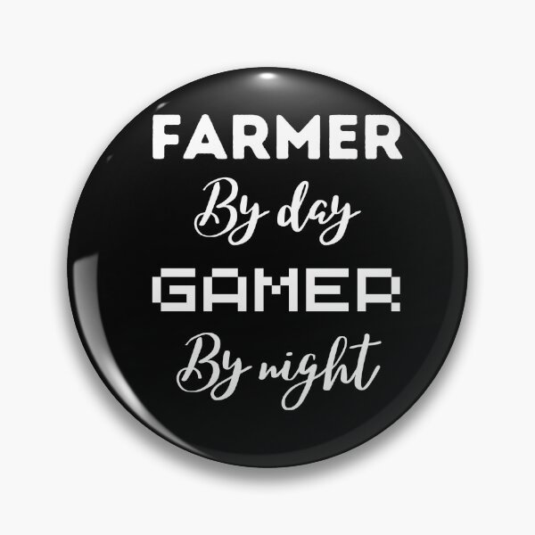 Item preview, funny gaming quote,Farmers by day Gamers by night,Farming and gaming designed and sold by behappysiempre.