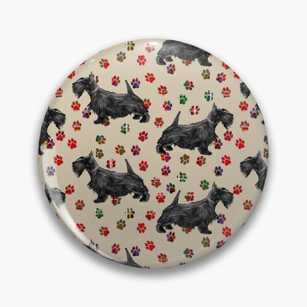 Item preview, Scottie Dog with Scottish Tartan Paw Prints. designed and sold by Packrat.