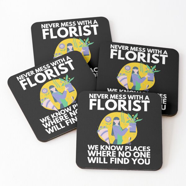 Item preview, never mess with a florist designed and sold by T-shirtgallery.