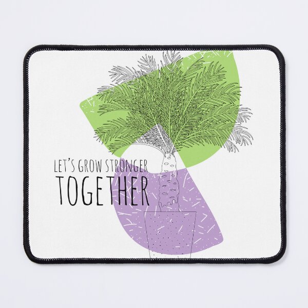 Item preview, Let's Grow Together - Inspirational Boho Style Plant Quote designed and sold by Naturalist Prints.