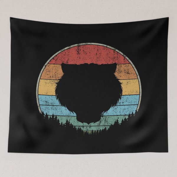Item preview, Vintage Retro Tiger Face Silhouette Big cat Sun Wildlife Year of the tiger designed and sold by House Sparrow.