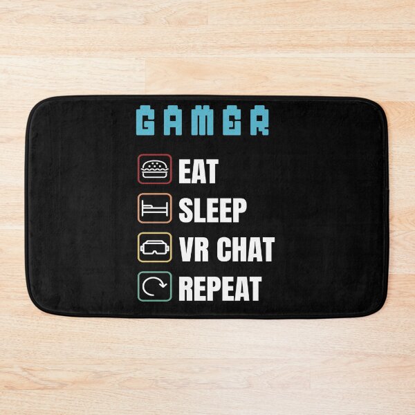Item preview, Gamer: Eat sleep VR chat repeat? designed and sold by LEVEL UP.