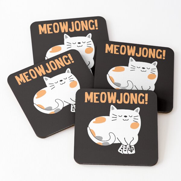 Item preview, Mahjong Cat Player Board Game Mah-Jongg China Solitaire designed and sold by TomGiantDesigns.