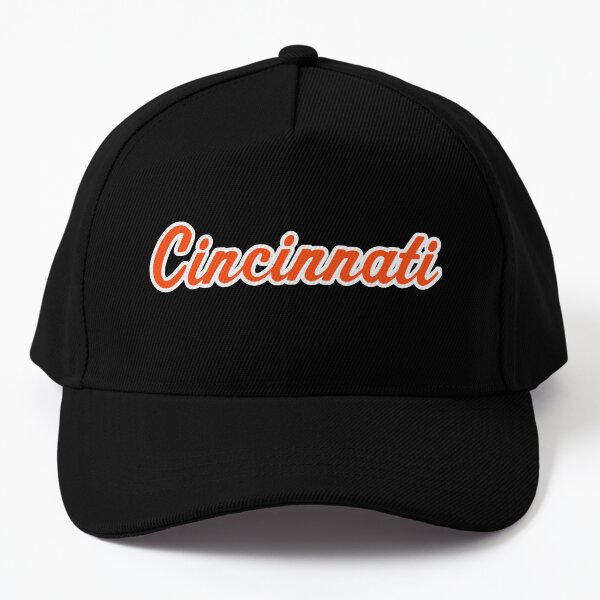 Cincinnati Bengals Hat White/Black w/Adjustable Closure Cat Face Logo