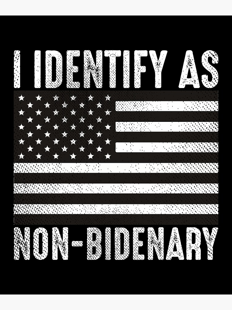 Vintage American Flag Patriots I Identify As Non-Bidenary Cap for Sale by  y4shiro