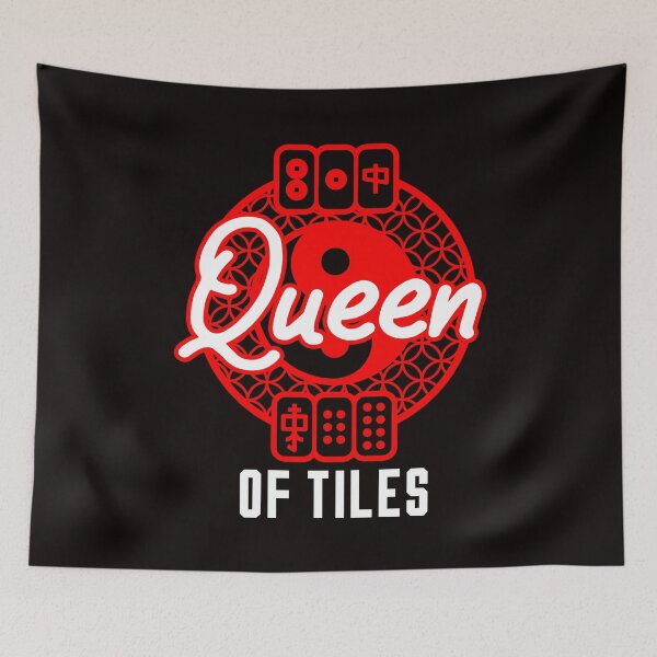 Item preview, Mahjong Queen Of Tiles Mah-Jongg Player Board Game Solitaire designed and sold by TomGiantDesigns.