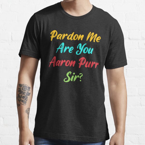 Womens Pardon Me Are You Aaron Purr Sir Hamilton Cat V-Neck T-Shirt