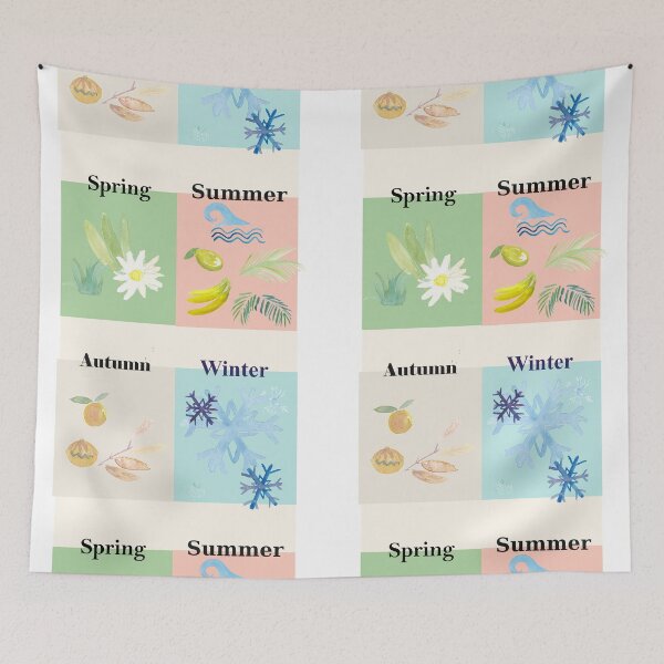 Item preview, 4 Seasons Art of Spring Summer Autumn and Winter designed and sold by artshop77.