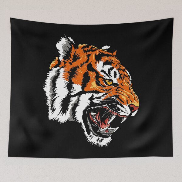 Item preview, Funny Growling Mouth Open Bengal Tiger T-Shirt designed and sold by dragunztlo.
