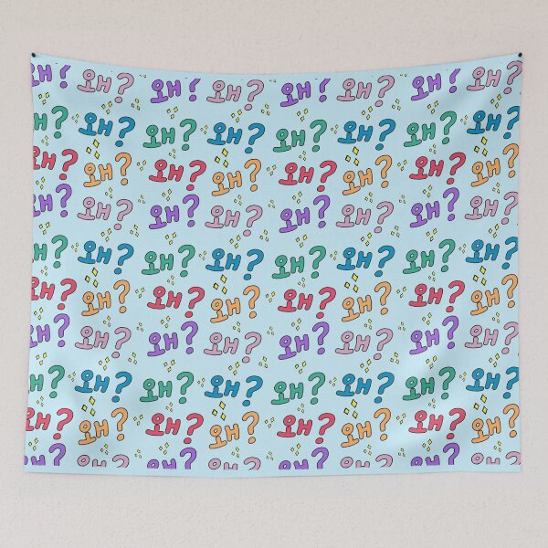Item preview, Why in Korean (왜) (Informal) – Light Blue Pattern designed and sold by co-stars.