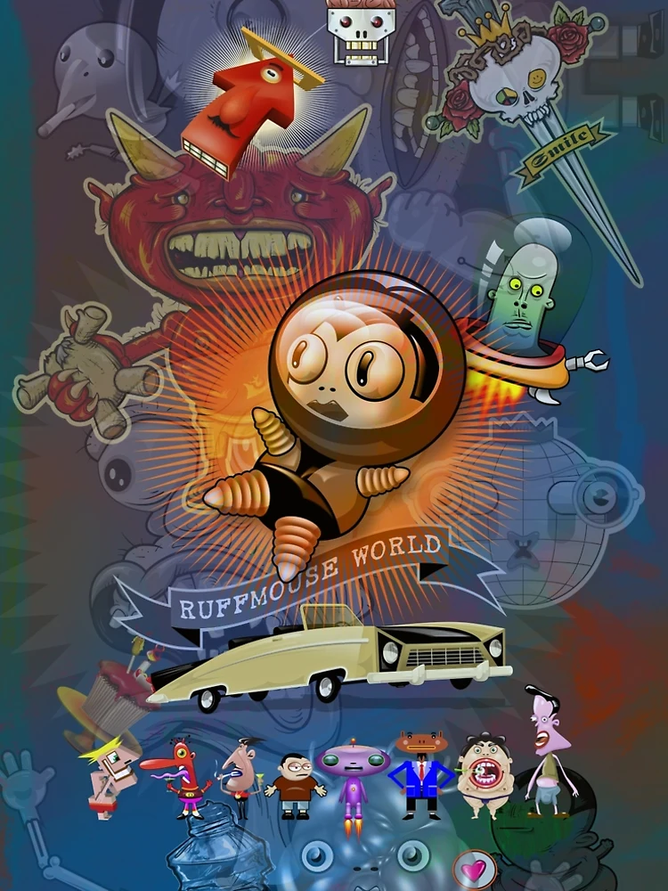 Aperçu 5 sur 5. Robe trapèze avec l'œuvre Monde de Ruffmouse créée et vendue par Ruffmouse.