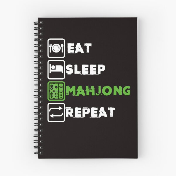 Item preview, Eat Sleep Mahjong Player Board Game Chinese Mah-Jongg Tiles designed and sold by TomGiantDesigns.