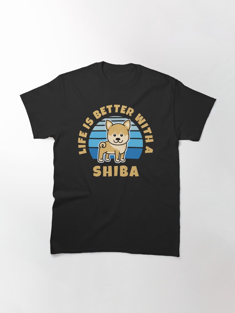Thumbnail 3 of 7, Classic T-Shirt, Life Is Better With A Shiba Kawaii designed and sold by brandoseven.