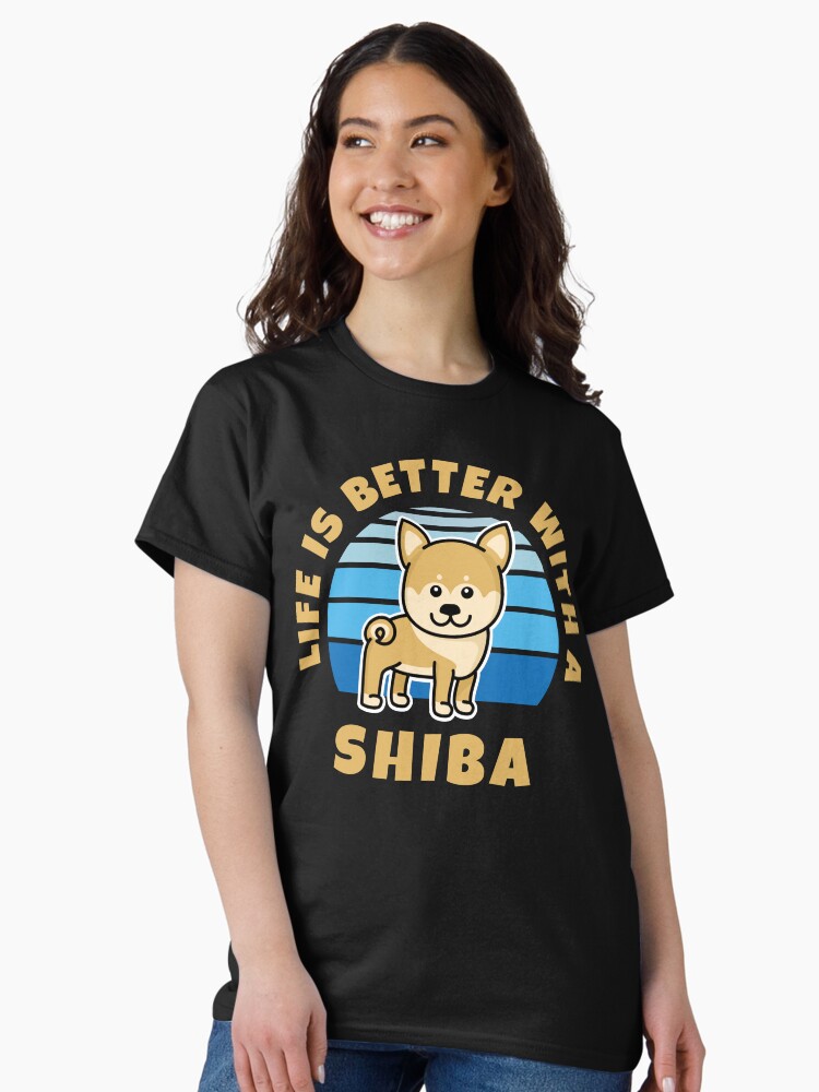 Thumbnail 1 of 7, Classic T-Shirt, Life Is Better With A Shiba Kawaii designed and sold by brandoseven.