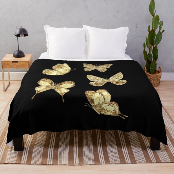 Item preview, Cute Golden Winged Butterflies in Flight | Gold Butterfly Stickers designed and sold by MiaDelelai.