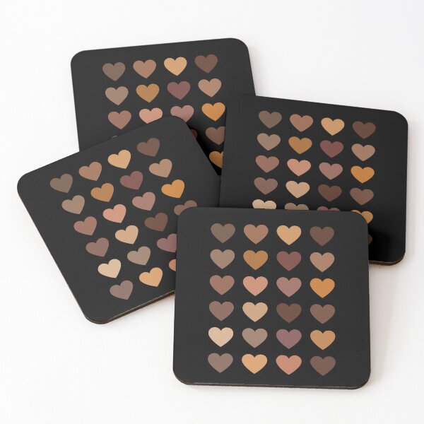 Item preview, Melanin hearts  designed and sold by AllPrintsAndArt.