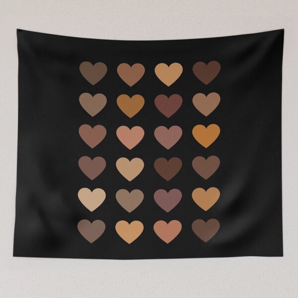 Item preview, Melanin hearts  designed and sold by AllPrintsAndArt.