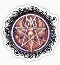 Goddess Pentacle Sticker
