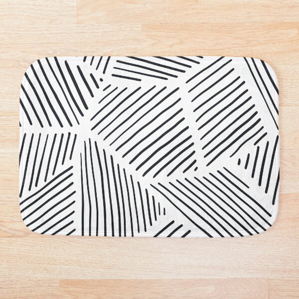 Item preview, Patrón de mosaico a rayas (blanco y negro) designed and sold by Aimio.