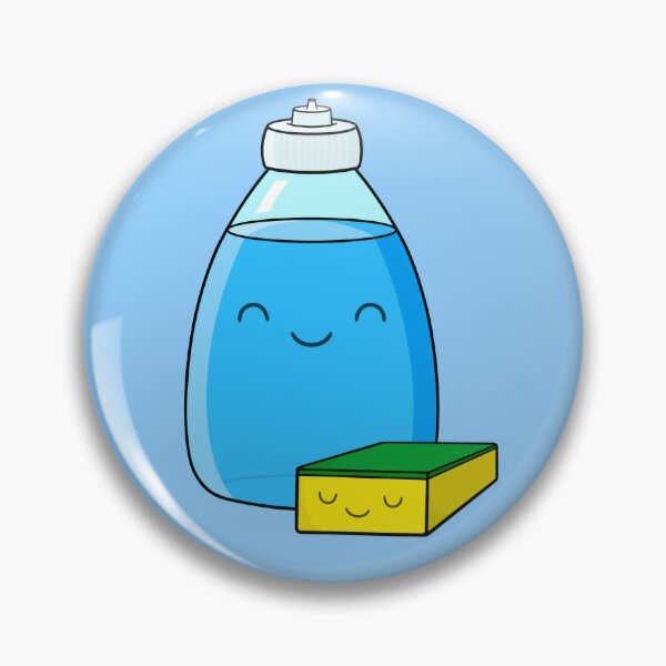 Cute Dish Soap and Sponge Sticker for Sale by Sam Spencer