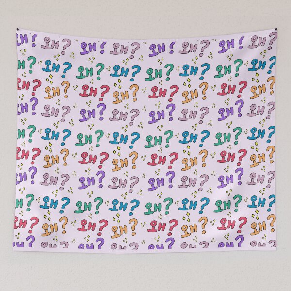 Item preview, Why in Korean (왜) (Informal) – Light Pink Pattern designed and sold by co-stars.