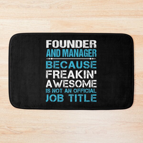 Item preview, Founder And Manager T Shirt - Freaking Awesome Job Gift Item Tee designed and sold by oetate4774.