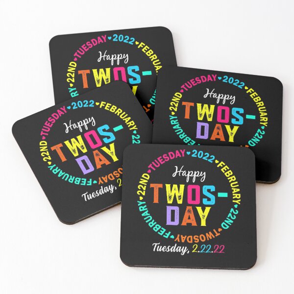 Item preview, Happy Twosday 2-22-22 Tuesday February 22nd 2022 Teacher Day T-Shirt designed and sold by dragunztlo.
