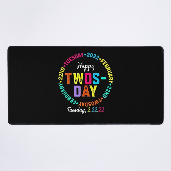 Item preview, Happy Twosday 2-22-22 Tuesday February 22nd 2022 Teacher Day T-Shirt designed and sold by dragunztlo.