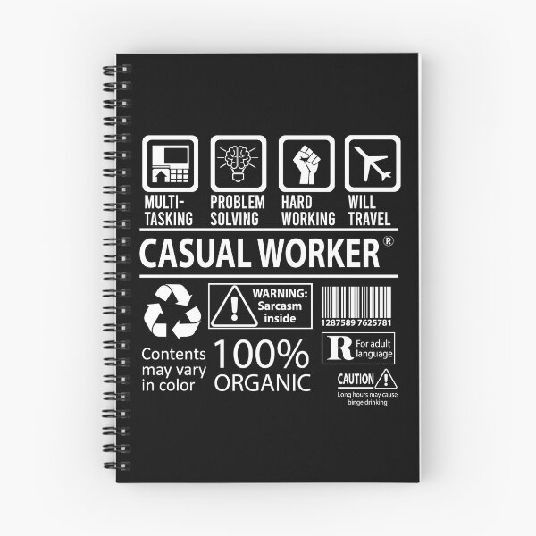 Item preview, Casual Worker T Shirt - MultiTasking Certified Job Gift Item Tee designed and sold by sabinacsnm.