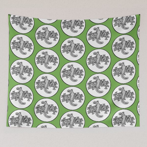 Item preview, Iguana Wading Through Underwater World designed and sold by vickievansart.
