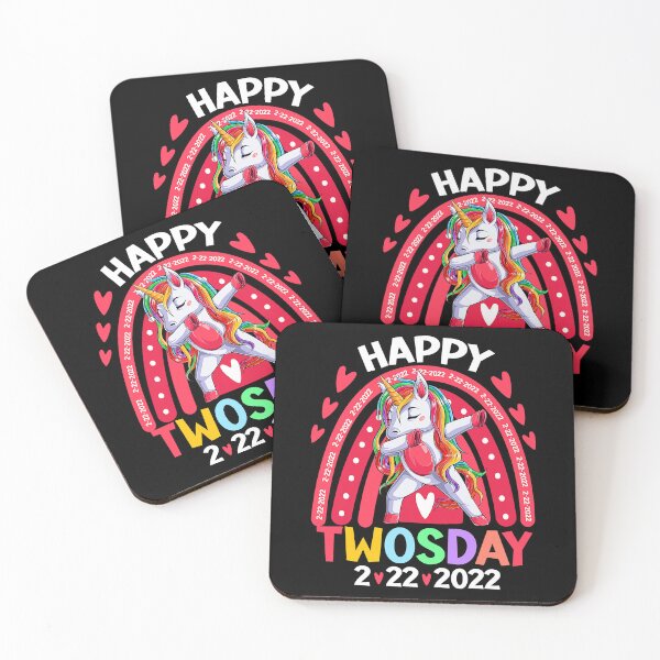 Item preview, Happy Twosday 2022 Unicorn Girl Rainbow Twos-Day 2222022 T-Shirt designed and sold by dragunztlo.