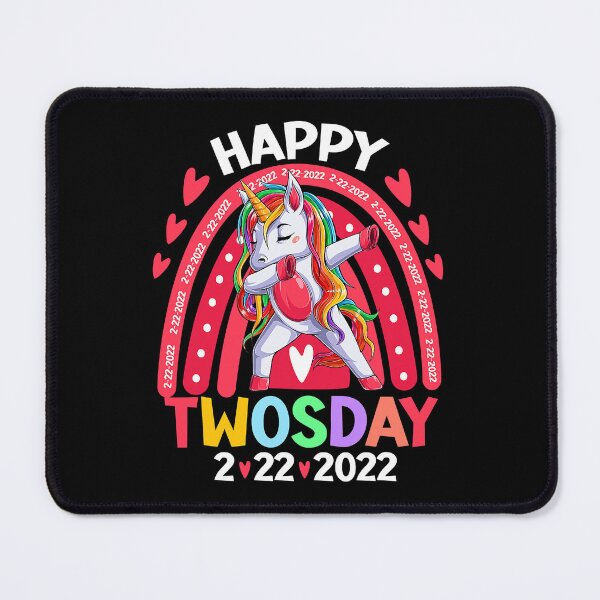 Item preview, Happy Twosday 2022 Unicorn Girl Rainbow Twos-Day 2222022 T-Shirt designed and sold by dragunztlo.