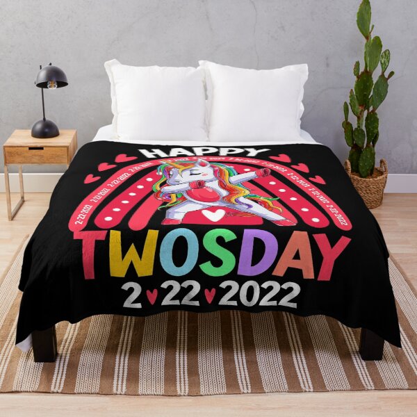 Item preview, Happy Twosday 2022 Unicorn Girl Rainbow Twos-Day 2222022 T-Shirt designed and sold by dragunztlo.